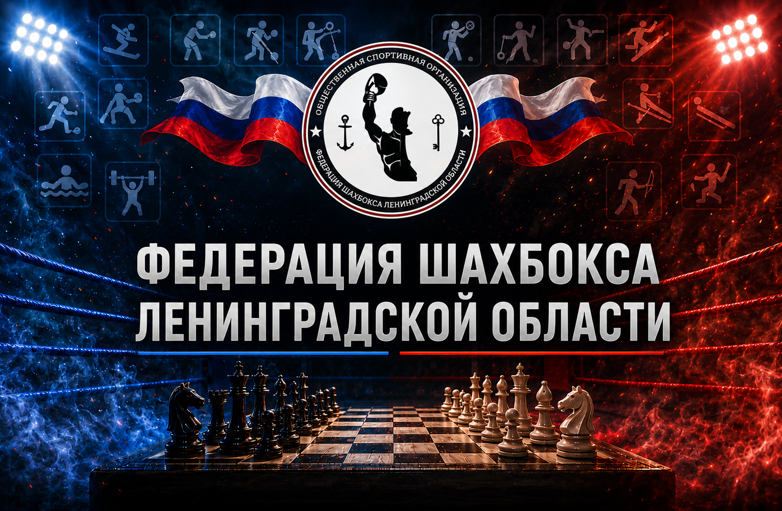 Логотип Федерации Шахбокса ЛО